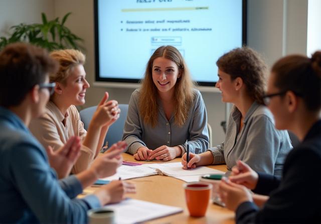 Groupe d'enseignants lors d'un atelier de formation